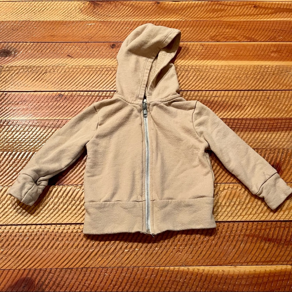 Gus + Steel Northwest Zip-Up Hoodie Camel Tan/Brown size 12-18 months